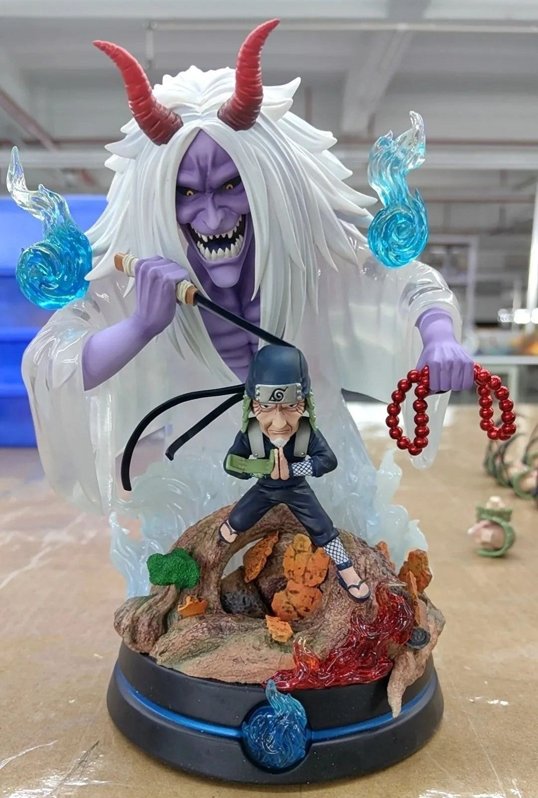 Figurine Naruto - Sarutobi Hiruzen Collection Altaya - Environ 9 Cm - Sous Blister