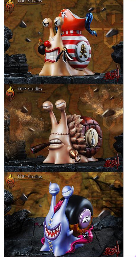 Den Den Mushi - Buggy & Crocodile & Moria - One Piece - TOP Studios [IN STOCK]