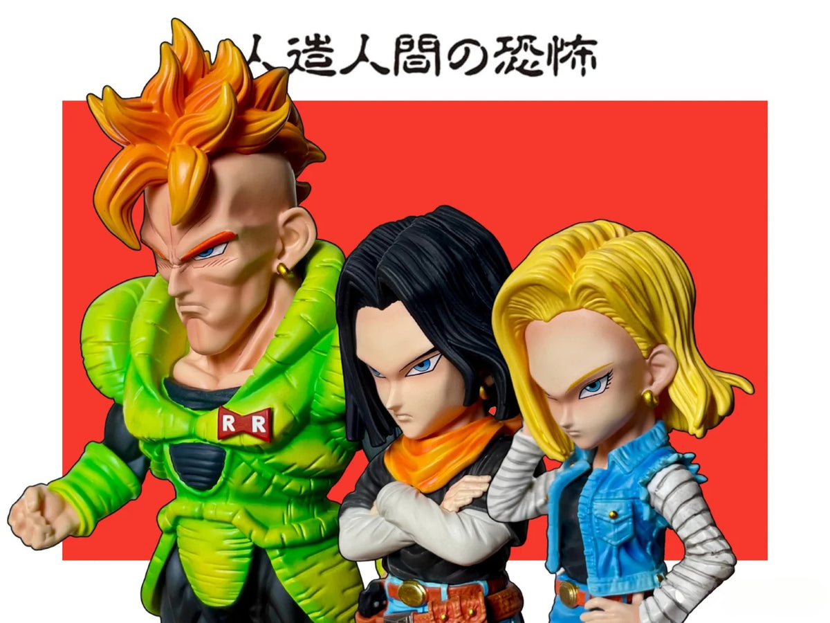 Android 16 & Android 17 & Android 18 - Dragon Ball - POWER STUDIO