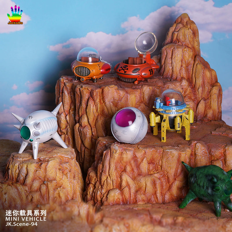 Mini Vehicle 002 Bulma Capsule 8 Motorcycle & Launch S-Cargo Motorcycle - Dragon Ball - JacksDo Studio [PRE ORDER]