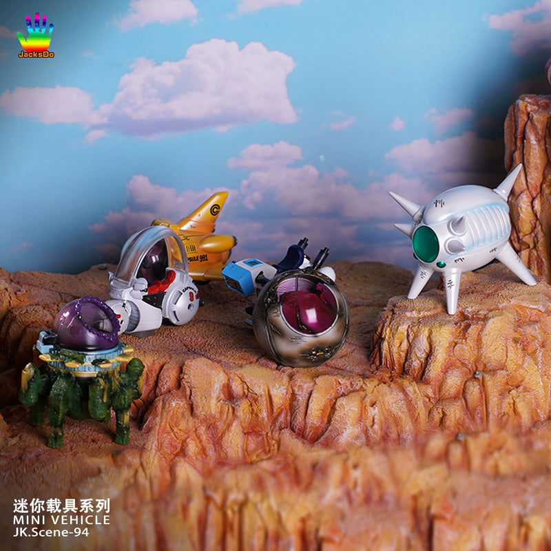 Mini Vehicle 002 Bulma Capsule 8 Motorcycle & Launch S-Cargo Motorcycle - Dragon Ball - JacksDo Studio [PRE ORDER]