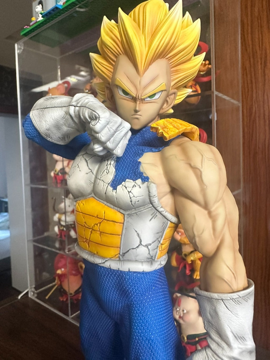 Maquette Bandai Super Saiyan Vegeta Dragon Ball Z - Complet Avec Boîte Et Notice - Occasion