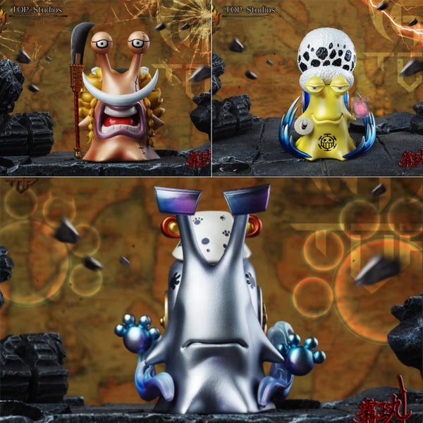 BolooBoloo - Den Den Mushi - Kuma & Law & Whitebeard Jr. Weevil - One Piece - TOP Studios [IN STOCK]