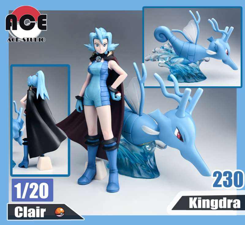 1/20 Scale World Zukan Clair & Kingdra - Pokemon - ACE STUDIO [IN STOCK]