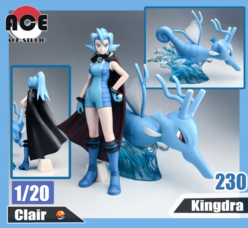 1/20 Scale World Zukan Clair & Kingdra - Pokemon - ACE STUDIO [IN 1/20 Scale World Zukan Clair & Kingdra - Pokemon - ACE STUDIO [IN