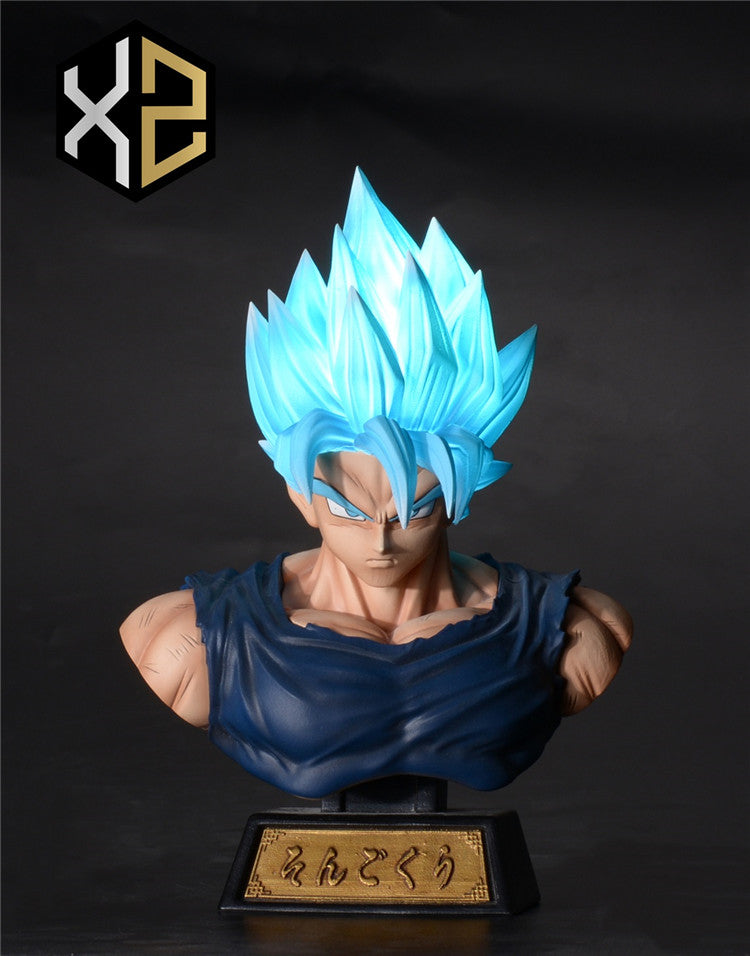 dragon ball z super saiyan Goku Blue Head