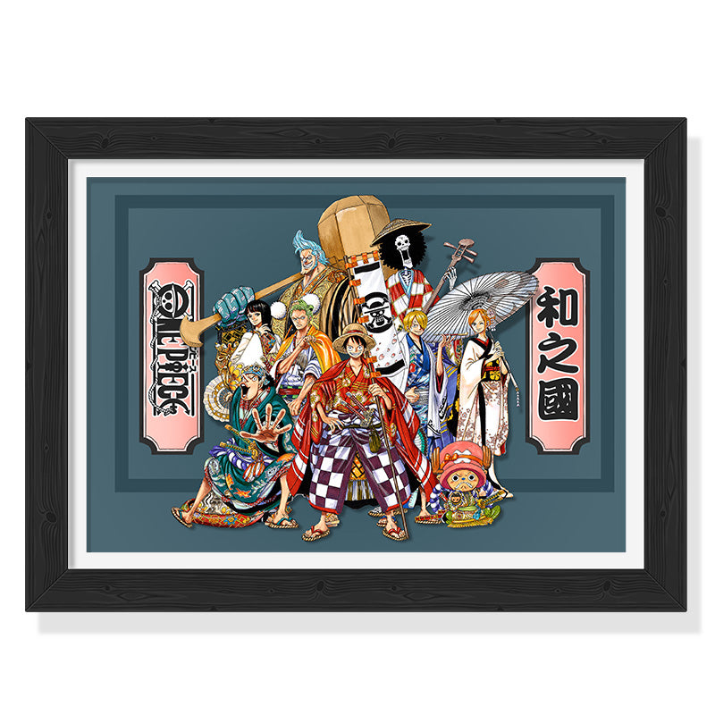 Wano Country 3D Wall Art - One Piece - FUCHEN Design [IN STOCK] - Worldwide Free Shipping
