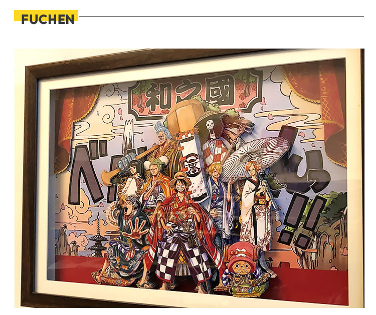 Wano Country 3D Wall Art - One Piece - FUCHEN Design [IN STOCK] - Worldwide Free Shipping