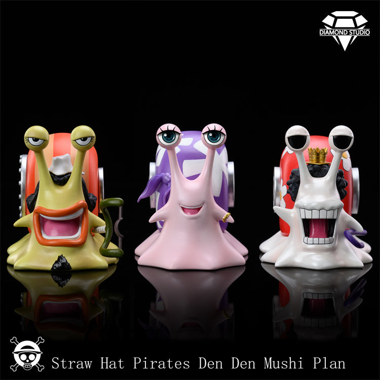 BolooBoloo - Den Den Mushi - Usopp & Robin & Brook - One Piece - Diamond Studio [IN STOCK]