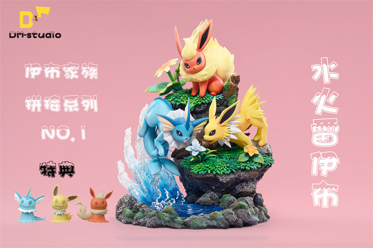 [Final Payment] Eevee Family 001 Vaporeon Flareon Jolteon - Pokemon - DM Studios