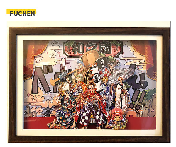 Wano Country 3D Wall Art - One Piece - FUCHEN Design [IN STOCK] - Worldwide Free Shipping
