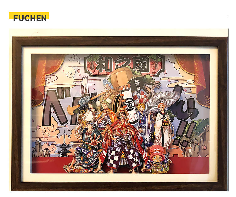 Wano Country 3D Wall Art - One Piece - FUCHEN Design [IN STOCK] - Worldwide Free Shipping