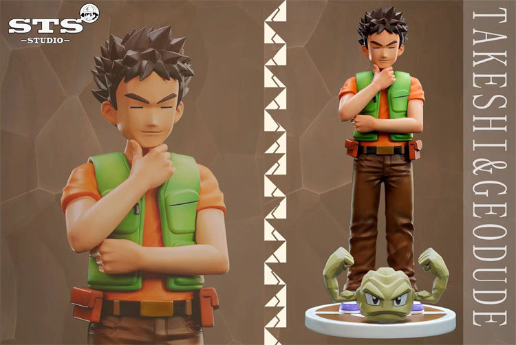 1/8 Scale World Zukan Brock & Geodude - Pokemon - STS STUDIO [IN STOCK]