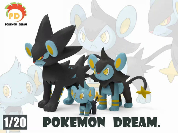 1/20 Scale World Zukan Shinx Luxio Luxray - Pokemon - Private - POKEMON DREAM [IN STOCK]