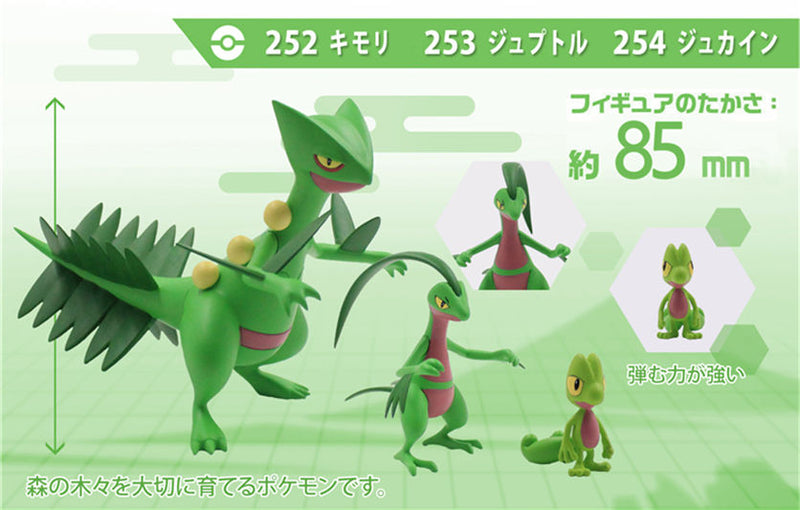 1/20 Scale World Zukan Sceptile Set - Pokemon - DS Studios [IN STOCK]