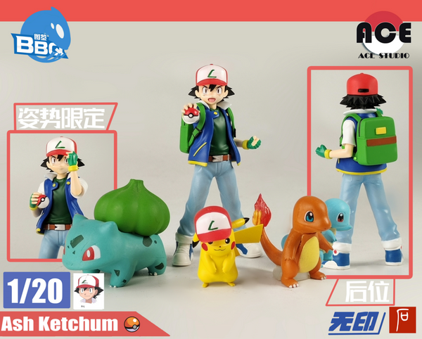 1/20 Scale World Zukan Ash & Pikachu - Pokemon - ACE STUDIO & BBQ  [IN STOCK]